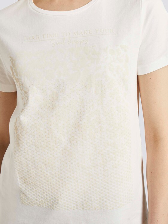 T-Shirt mit Print - Frauen - Dove White T-Shirt mit Print - Frauen - Dove White - 9 - TOM TAILOR