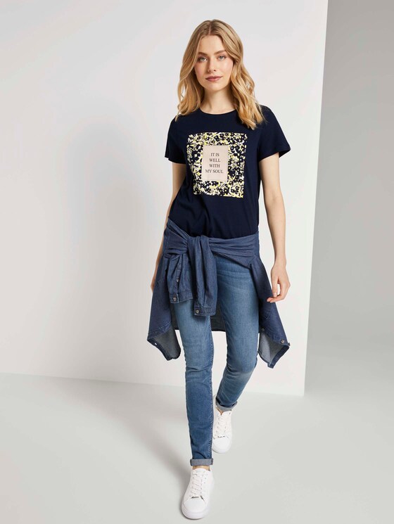 T-Shirt mit Print - Frauen - Sky Captain Blue T-Shirt mit Print - Frauen - Sky Captain Blue - 3 - TOM TAILOR