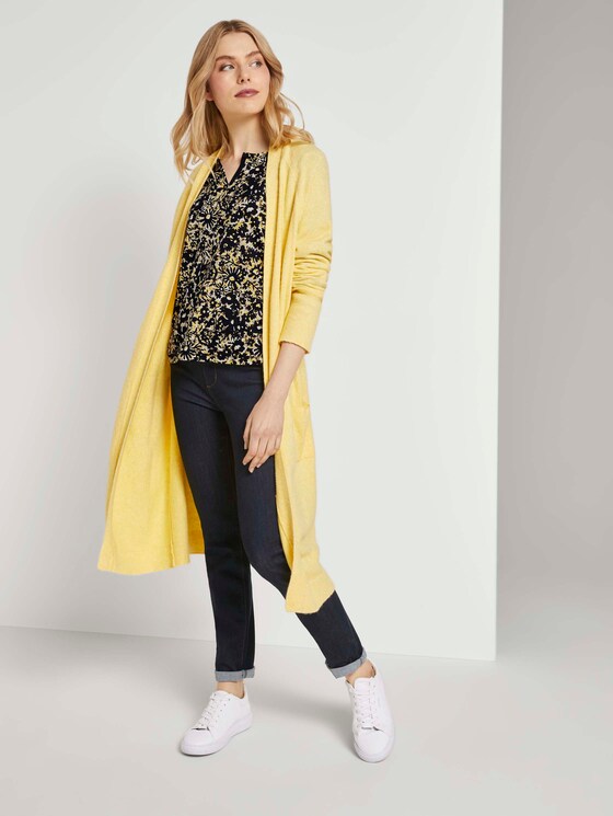 Henley-Shirt mit Blumenprint - Frauen - yellow flower design Henley-Shirt mit Blumenprint - Frauen - yellow flower design - 3 - TOM TAILOR