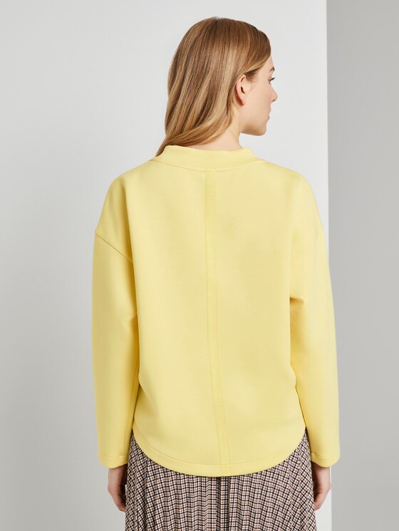 Sweatshirt mit Tape-Einsatz - Frauen - honey popcorn Sweatshirt mit Tape-Einsatz - Frauen - honey popcorn - 2 - TOM TAILOR