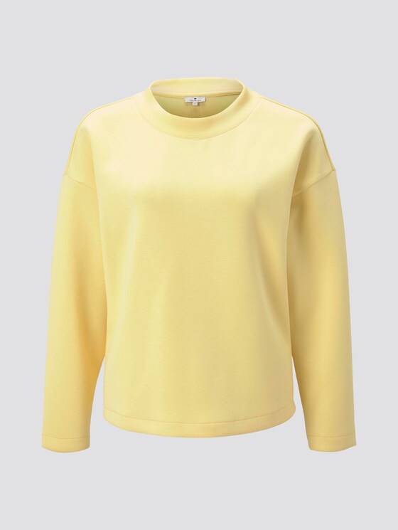 Sweatshirt mit Tape-Einsatz - Frauen - honey popcorn Sweatshirt mit Tape-Einsatz - Frauen - honey popcorn - 7 - TOM TAILOR