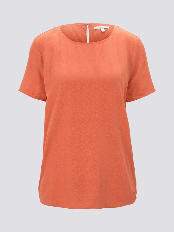 Strukturiertes Blusenshirt - Frauen - burnt coral Strukturiertes Blusenshirt - Frauen - burnt coral - 7 - TOM TAILOR Denim