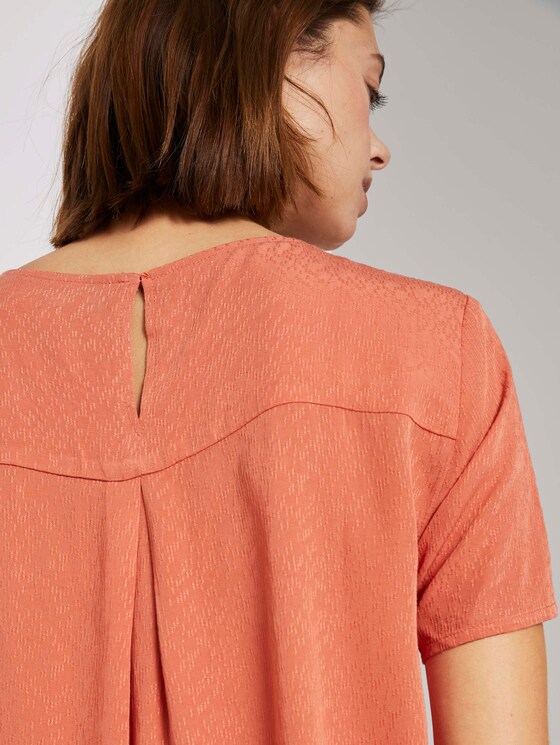 Strukturiertes Blusenshirt - Frauen - burnt coral Strukturiertes Blusenshirt - Frauen - burnt coral - 9 - TOM TAILOR Denim