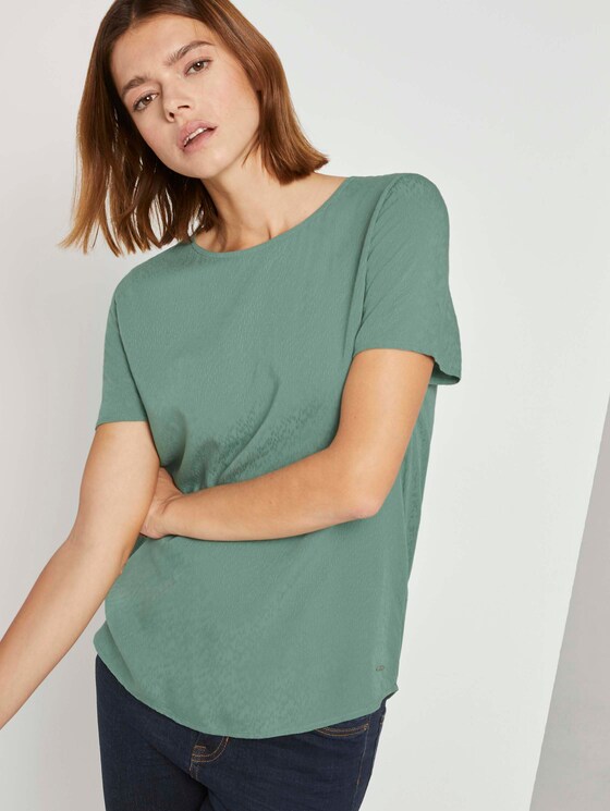 Strukturiertes Blusenshirt - Frauen - vintage green Strukturiertes Blusenshirt - Frauen - vintage green - 5 - TOM TAILOR Denim