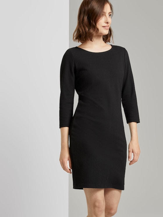 Strukturiertes Mini Bodycon-Kleid - Frauen - Deep Black Strukturiertes Mini Bodycon-Kleid - Frauen - Deep Black - 5 - TOM TAILOR Denim