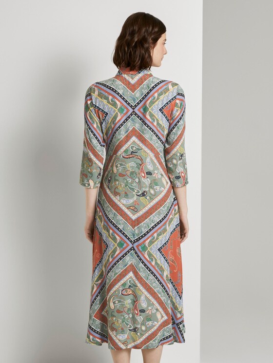 Patterned midi shirt dress - Women - patchwork paisley print Patterned midi shirt dress - Women - patchwork paisley print - 2 - TOM TAILOR Denim