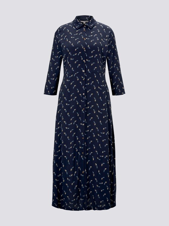 Gemustertes Midi-Hemdkleid - Frauen - small navy paisley Gemustertes Midi-Hemdkleid - Frauen - small navy paisley - 7 - TOM TAILOR Denim