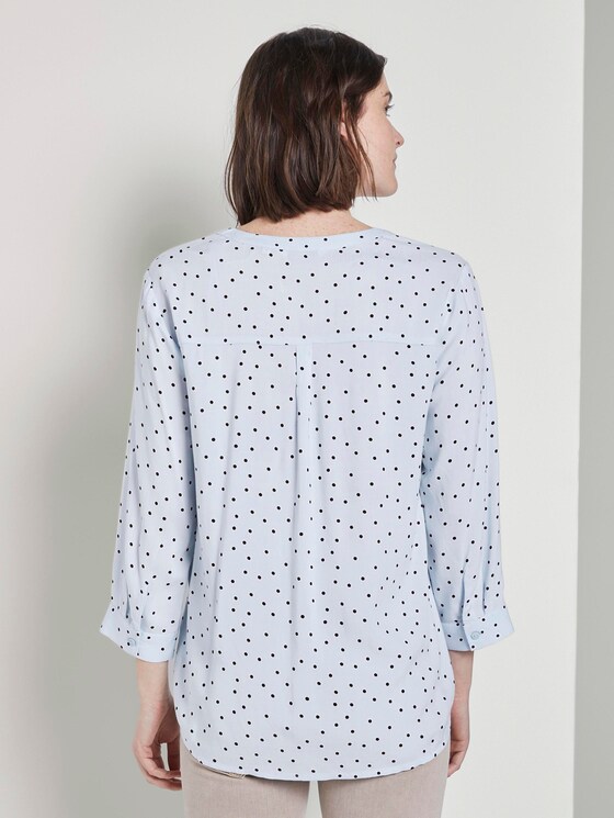 Gemusterte Bluse - Frauen - light blue dot design Gemusterte Bluse - Frauen - light blue dot design - 2 - TOM TAILOR