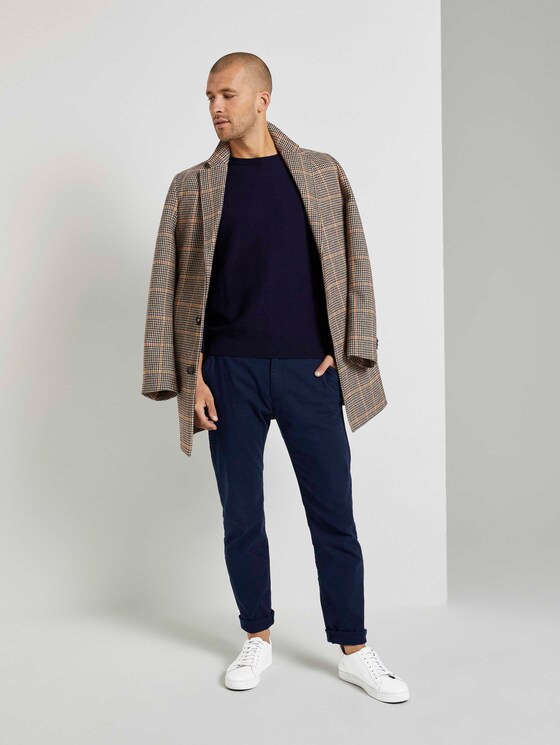 Weicher Pullover mit Struktur - Männer - Knitted Navy Melange Weicher Pullover mit Struktur - Männer - Knitted Navy Melange - 3 - TOM TAILOR