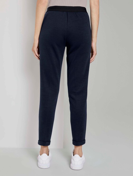 Loose fit trousers with bow pleats - Women - Sky Captain Blue Loose fit trousers with bow pleats - Women - Sky Captain Blue - 2 - TOM TAILOR