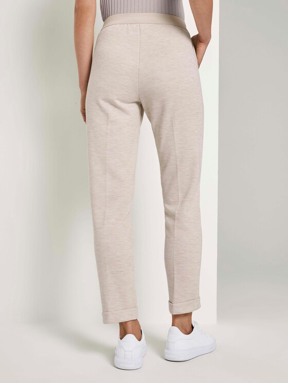 Loose Fit Hose mit Bügelfalten - Frauen - desert sand melange Loose Fit Hose mit Bügelfalten - Frauen - desert sand melange - 2 - TOM TAILOR