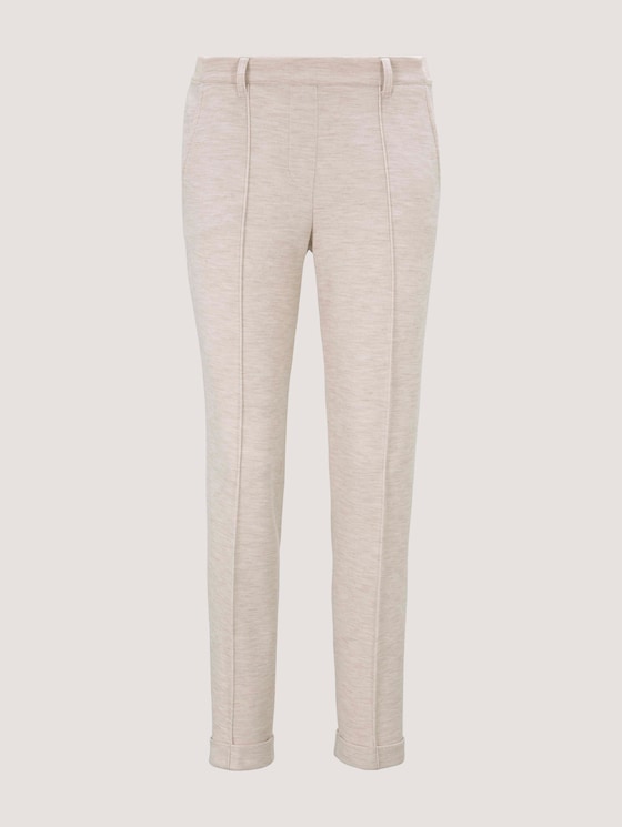 Loose Fit Hose mit Bügelfalten - Frauen - desert sand melange Loose Fit Hose mit Bügelfalten - Frauen - desert sand melange - 7 - TOM TAILOR
