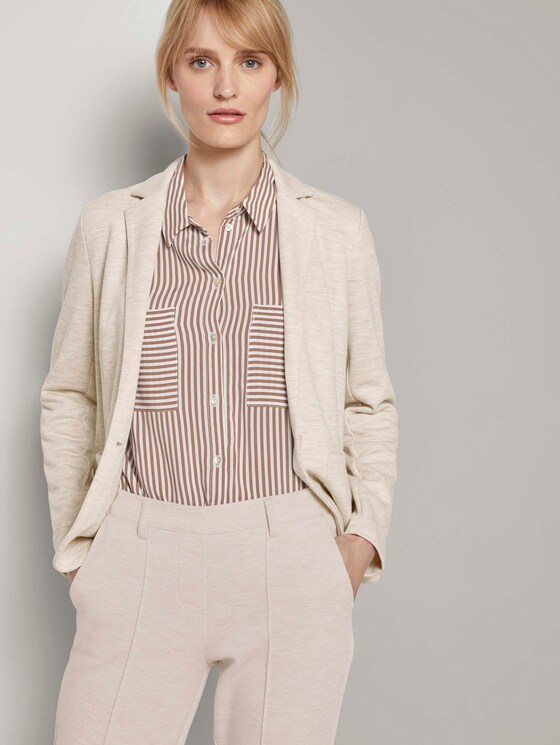 Strukturierter Blazer - Frauen - desert sand melange Strukturierter Blazer - Frauen - desert sand melange - 5 - TOM TAILOR