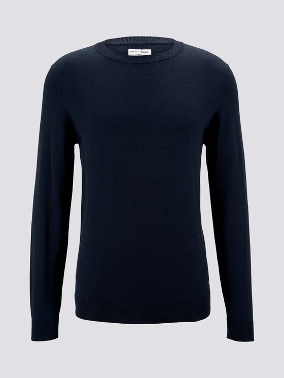 Pullover aus Modalgemisch - Männer - Sky Captain Blue Pullover aus Modalgemisch - Männer - Sky Captain Blue - 7 - TOM TAILOR Denim