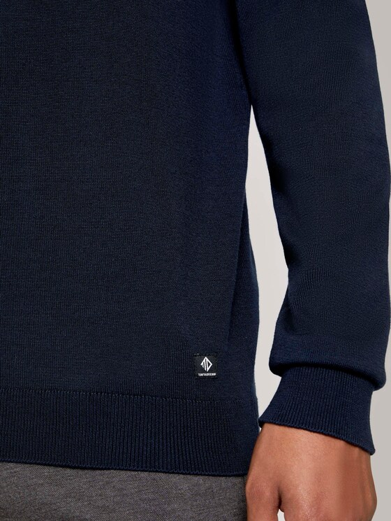 Pullover aus Modalgemisch - Männer - Sky Captain Blue Pullover aus Modalgemisch - Männer - Sky Captain Blue - 9 - TOM TAILOR Denim