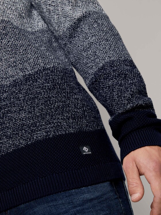 Strickpullover mit Farbverlauf - Männer - navy degrade design Strickpullover mit Farbverlauf - Männer - navy degrade design - 10 - TOM TAILOR Denim