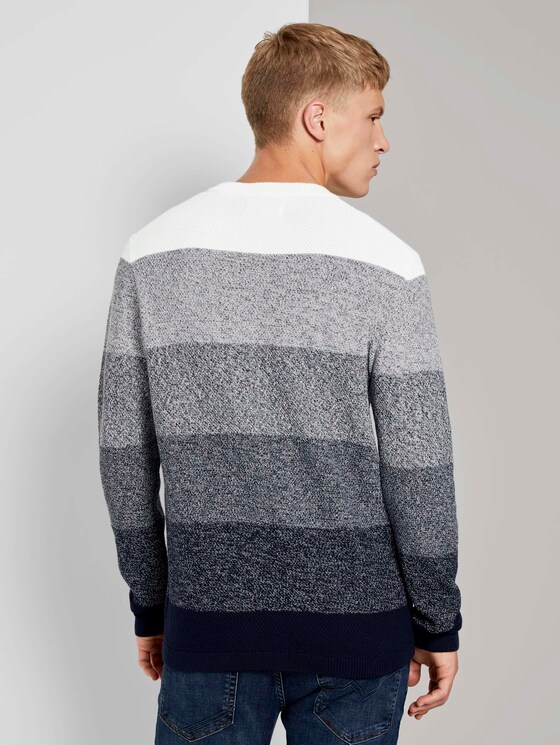 Strickpullover mit Farbverlauf - Männer - navy degrade design Strickpullover mit Farbverlauf - Männer - navy degrade design - 2 - TOM TAILOR Denim