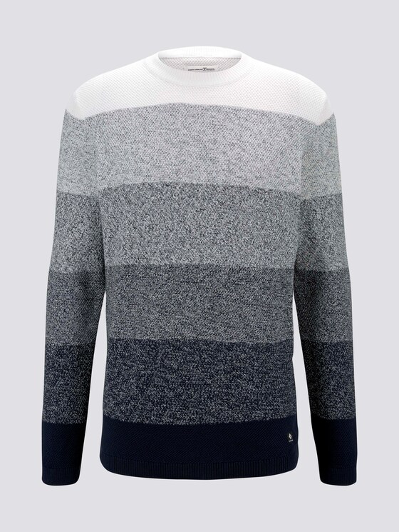 Strickpullover mit Farbverlauf - Männer - navy degrade design Strickpullover mit Farbverlauf - Männer - navy degrade design - 7 - TOM TAILOR Denim