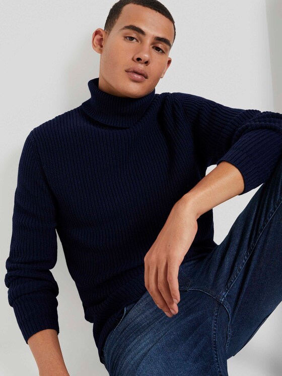 Basic Rollkragenpullover - Männer - Sky Captain Blue Basic Rollkragenpullover - Männer - Sky Captain Blue - 5 - TOM TAILOR Denim