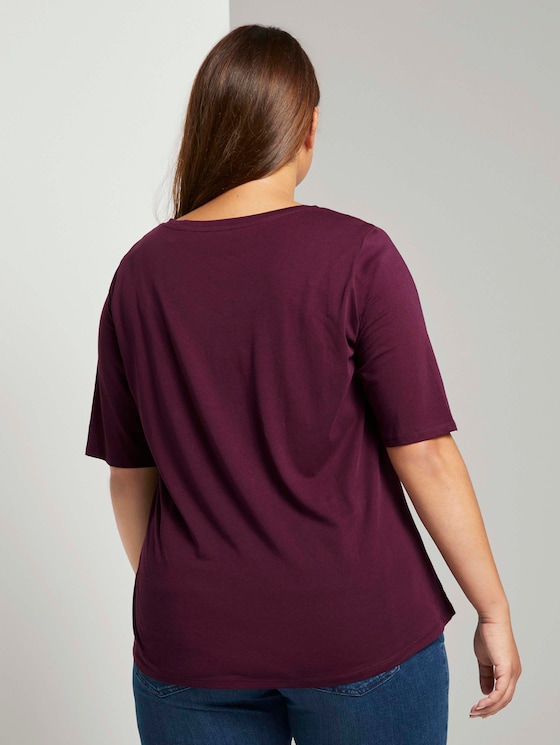 Plus - T-Shirt mit Artwork von Women Plus Size, Gipsy Purple