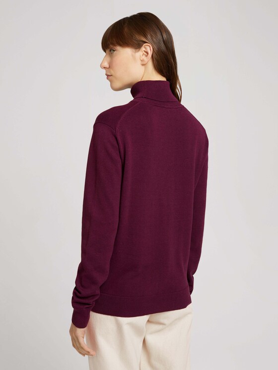 Turtleneck sweater - Women - Gipsy Purple Turtleneck sweater - Women - Gipsy Purple - 2 - TOM TAILOR