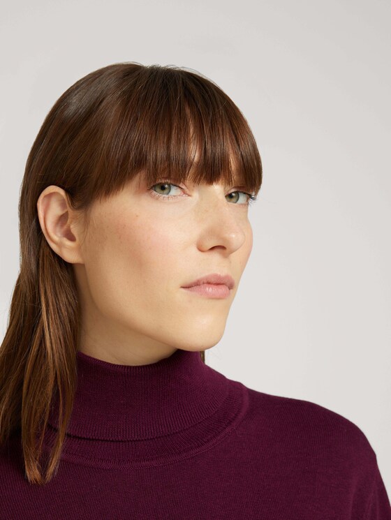 Turtleneck sweater - Women - Gipsy Purple Turtleneck sweater - Women - Gipsy Purple - 9 - TOM TAILOR