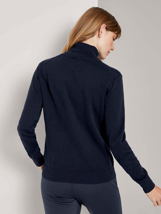 Coltrui Sweater - Vrouwen - Sky Captain Blue Coltrui Sweater - Vrouwen - Sky Captain Blue - 2 - TOM TAILOR