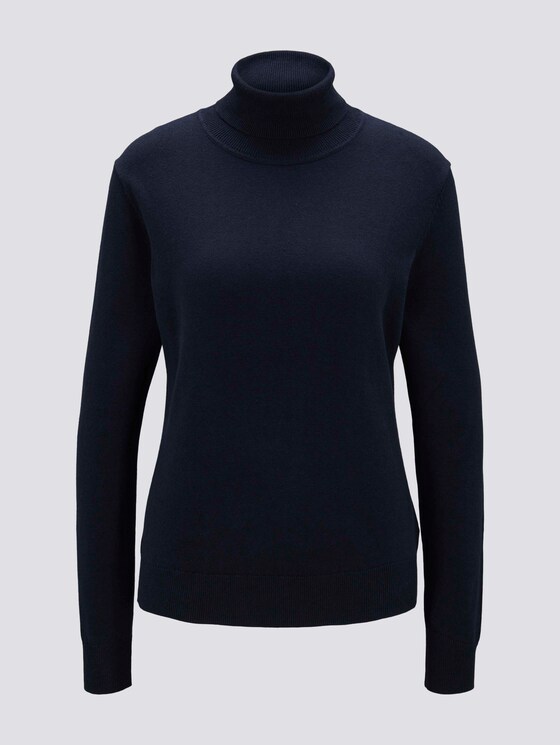 Coltrui Sweater - Vrouwen - Sky Captain Blue Coltrui Sweater - Vrouwen - Sky Captain Blue - 7 - TOM TAILOR