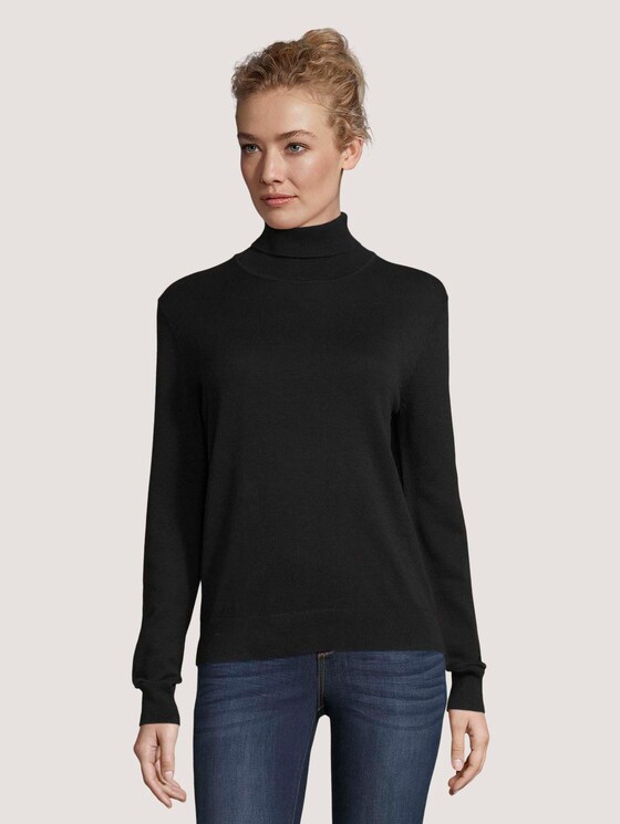 Rollkragenpullover - Frauen - deep black Rollkragenpullover - Frauen - deep black - 1 - TOM TAILOR