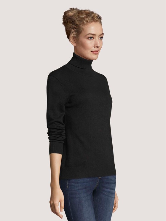 Rollkragenpullover - Frauen - deep black Rollkragenpullover - Frauen - deep black - 5 - TOM TAILOR