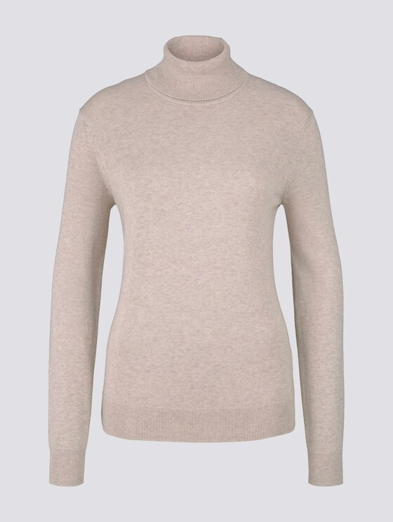 Rollkragen-Pullover - Frauen - desert-sand melange Rollkragen-Pullover - Frauen - desert-sand melange - 7 - TOM TAILOR