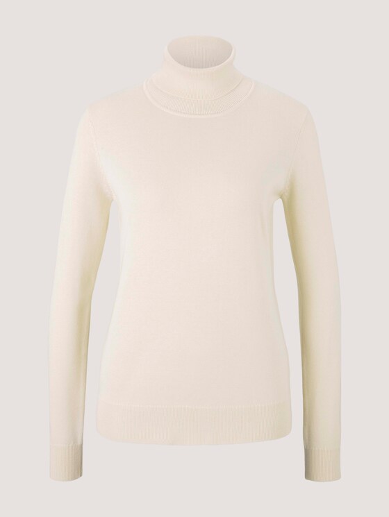 Rollkragenpullover - Frauen - soft creme beige Rollkragenpullover - Frauen - soft creme beige - 7 - TOM TAILOR