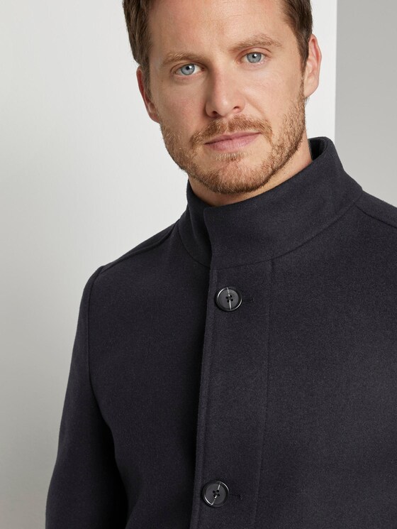 Modern coat with a stand-up collar - Men - Sky Captain Blue Modern coat with a stand-up collar - Men - Sky Captain Blue - 10 - TOM TAILOR