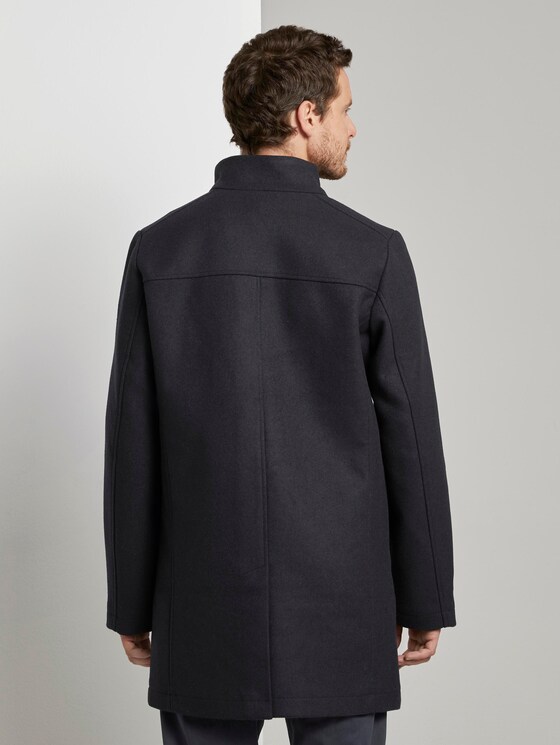Modern coat with a stand-up collar - Men - Sky Captain Blue Modern coat with a stand-up collar - Men - Sky Captain Blue - 2 - TOM TAILOR