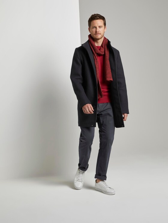 Modern coat with a stand-up collar - Men - Sky Captain Blue Modern coat with a stand-up collar - Men - Sky Captain Blue - 3 - TOM TAILOR