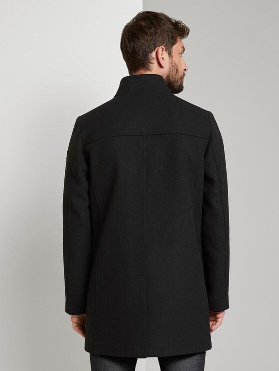 Moderner Mantel mit Stehkragen - Männer - Black Moderner Mantel mit Stehkragen - Männer - Black - 2 - TOM TAILOR