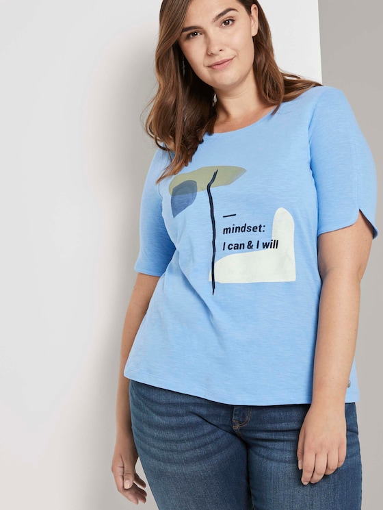 T-Shirt mit Artwork - Frauen - sea blue T-Shirt mit Artwork - Frauen - sea blue - 5 - My True Me