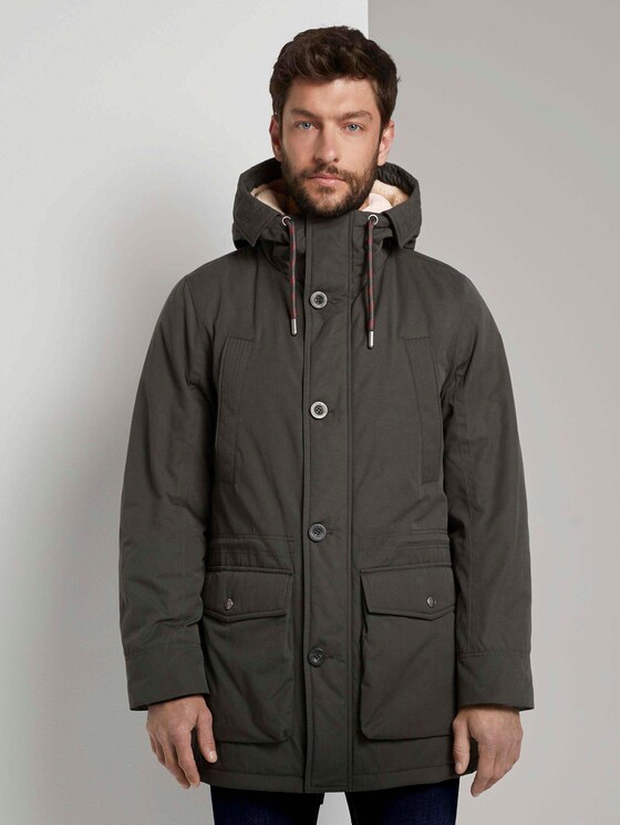 Parka mit Kapuze - Männer - Shadow Olive Parka mit Kapuze - Männer - Shadow Olive - 1 - TOM TAILOR