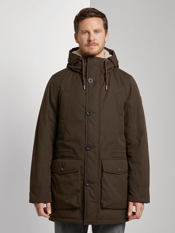 Parka mit Kapuze - Männer - delicioso brown Parka mit Kapuze - Männer - delicioso brown - 1 - TOM TAILOR