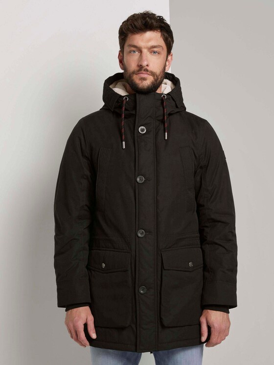 Parka mit Kapuze - Männer - Black Parka mit Kapuze - Männer - Black - 1 - TOM TAILOR