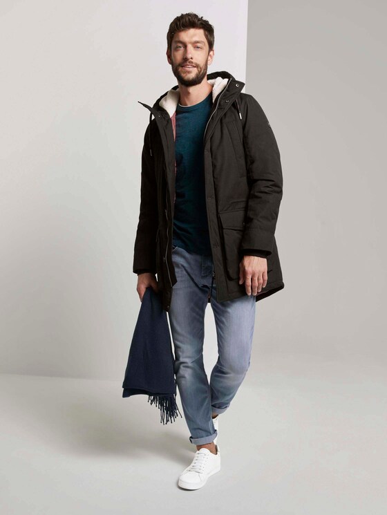 Parka mit Kapuze - Männer - Black Parka mit Kapuze - Männer - Black - 3 - TOM TAILOR