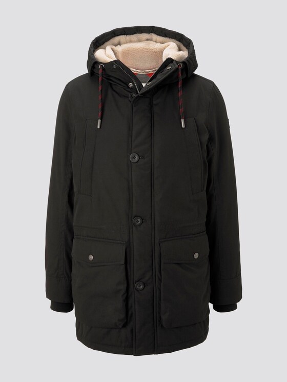 Parka mit Kapuze - Männer - Black Parka mit Kapuze - Männer - Black - 7 - TOM TAILOR