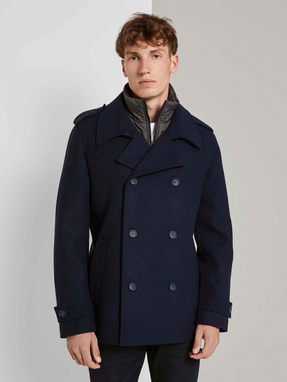 Caban jas met gewatteerde inzet - Mannen - Sky Captain Blue Caban jas met gewatteerde inzet - Mannen - Sky Captain Blue - 1 - TOM TAILOR Denim