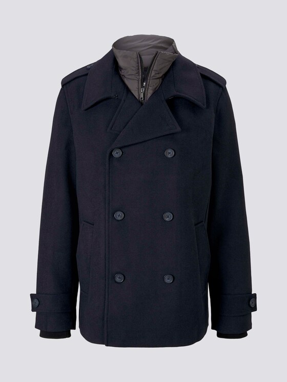 Caban jas met gewatteerde inzet - Mannen - Sky Captain Blue Caban jas met gewatteerde inzet - Mannen - Sky Captain Blue - 7 - TOM TAILOR Denim