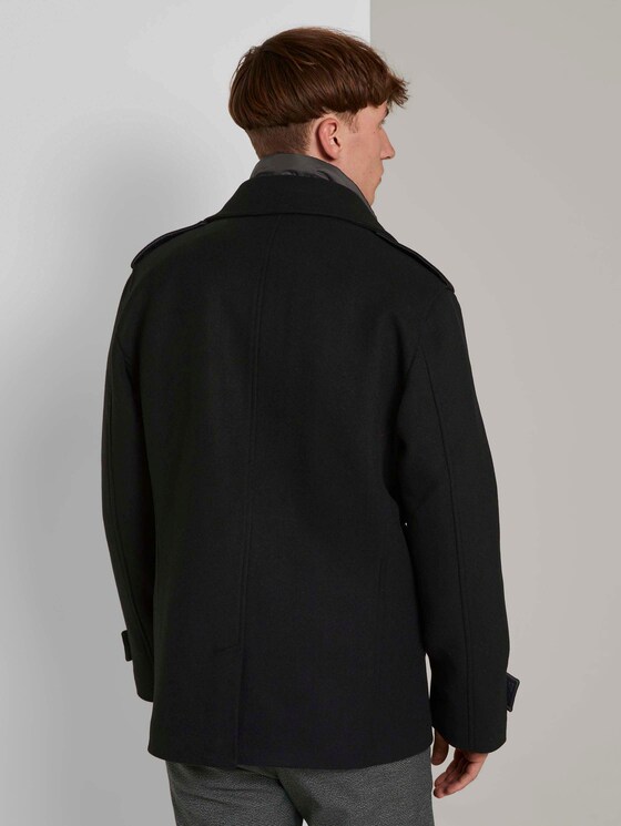 Caban-Jacke mit Steppeinsatz - Männer - Black Caban-Jacke mit Steppeinsatz - Männer - Black - 2 - TOM TAILOR Denim