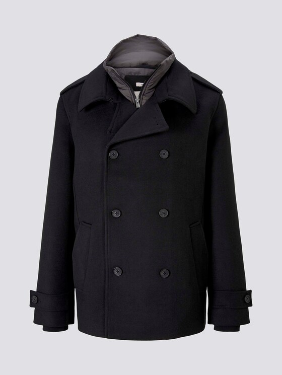 Caban-Jacke mit Steppeinsatz - Männer - Black Caban-Jacke mit Steppeinsatz - Männer - Black - 7 - TOM TAILOR Denim