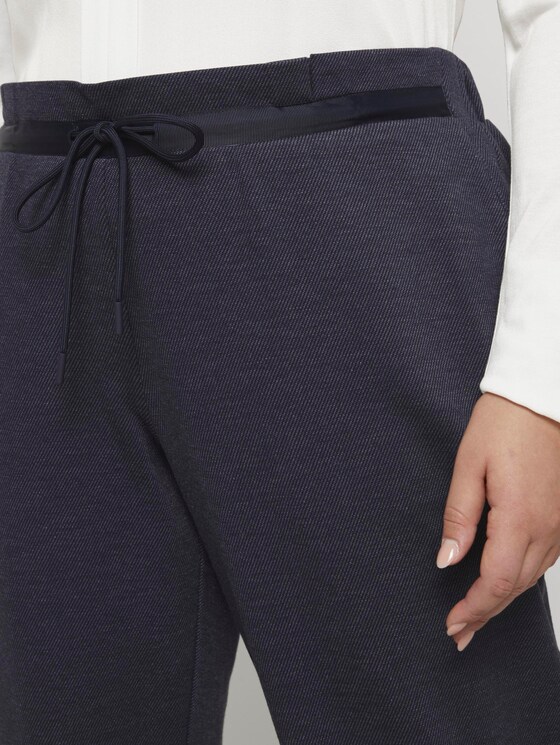 Curvy-Melierte Loose Fit Hose - Frauen - captain navy melange Curvy-Melierte Loose Fit Hose - Frauen - captain navy melange - 10 - My True Me