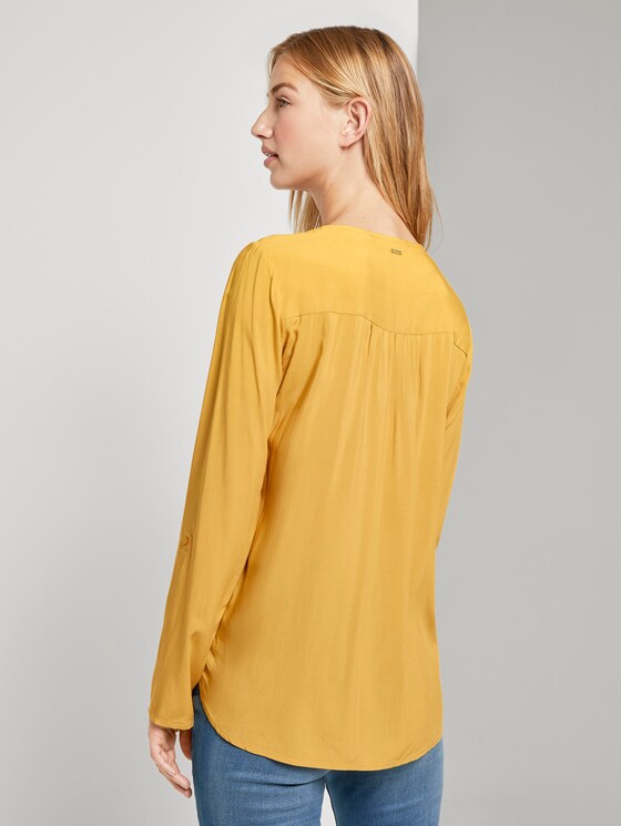 Tunika mit V-Ausschnitt - Frauen - Indian Spice Yellow Tunika mit V-Ausschnitt - Frauen - Indian Spice Yellow - 2 - TOM TAILOR Denim