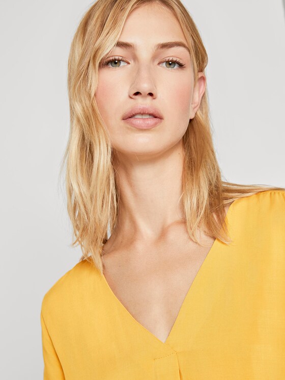 Tunika mit V-Ausschnitt - Frauen - Indian Spice Yellow Tunika mit V-Ausschnitt - Frauen - Indian Spice Yellow - 9 - TOM TAILOR Denim