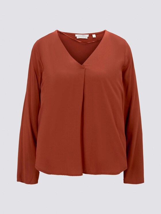 Tunika mit V-Ausschnitt - Frauen - Rust Orange Tunika mit V-Ausschnitt - Frauen - Rust Orange - 7 - TOM TAILOR Denim